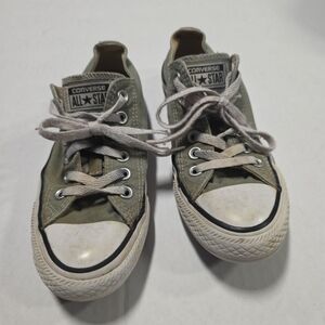 Converse All Star Shoes Gray Lace Up Sneakers Athletic Flats Womens Size 7